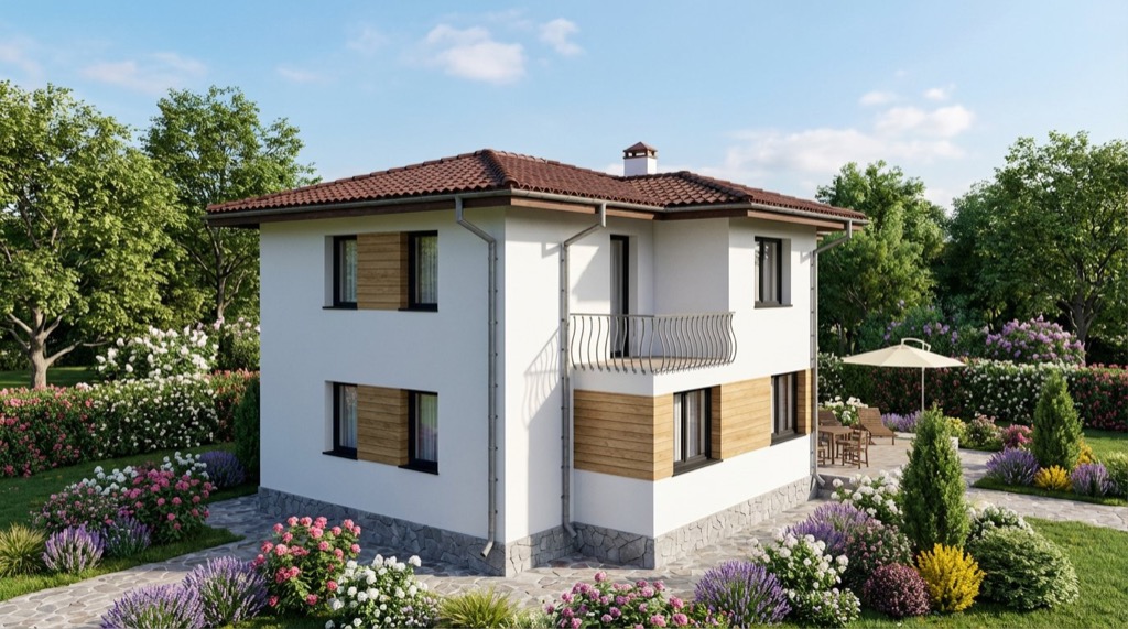 Къща B-101 — Страничен изглед